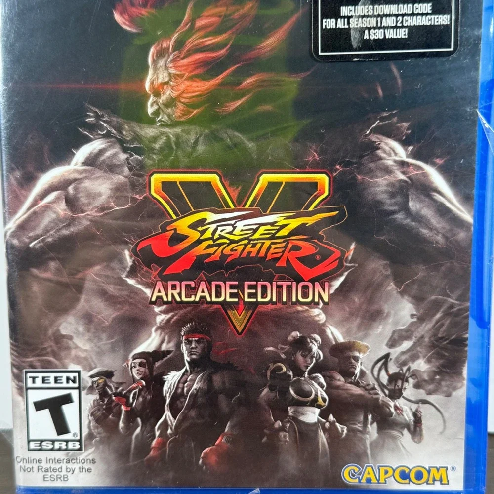 Capcom Street Fighter V Arcade Edition Video Game PS4 DLC Included New Sealed